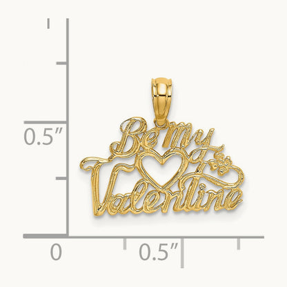 Be My Valentine Charm, 14K
