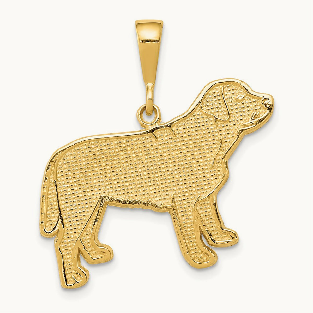 Labrador Dog Pendant, 14K