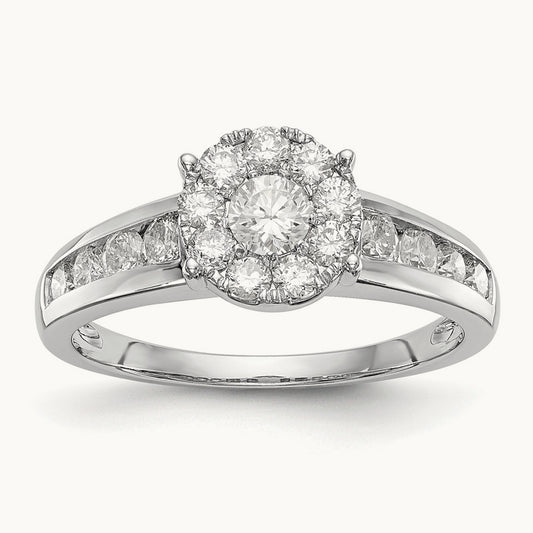 Cluster Engagement Ring, 1.00 ct tw