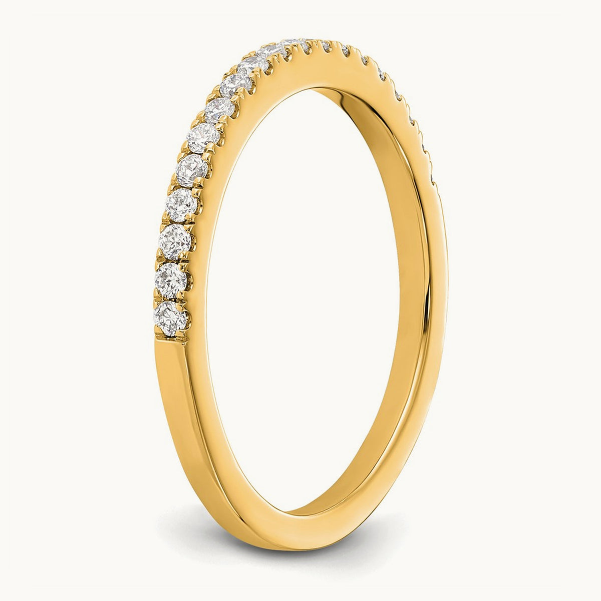 Diamond Wedding Band — 14K Yellow Gold, 7