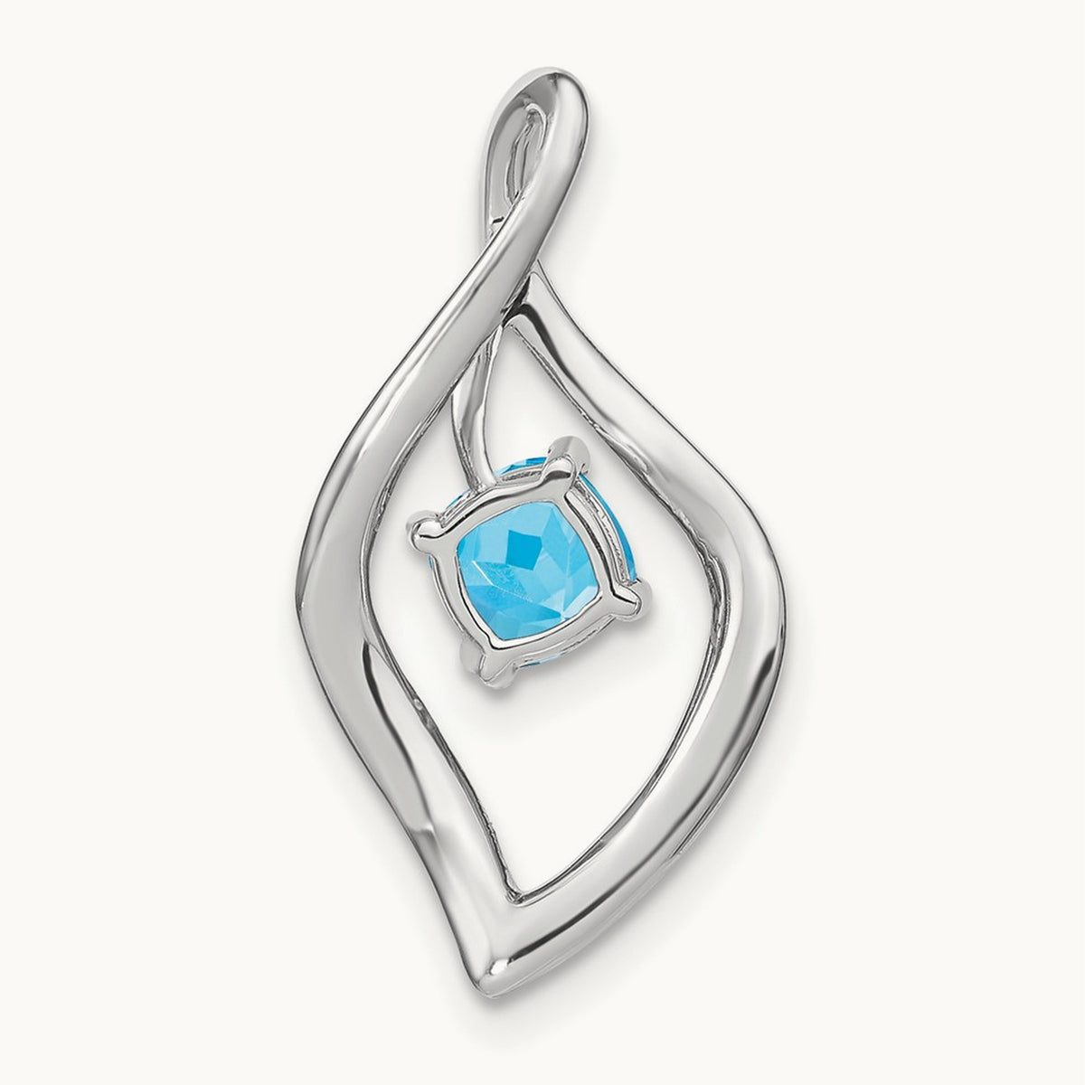 Blue Topaz and Diamond Pendant — photo set