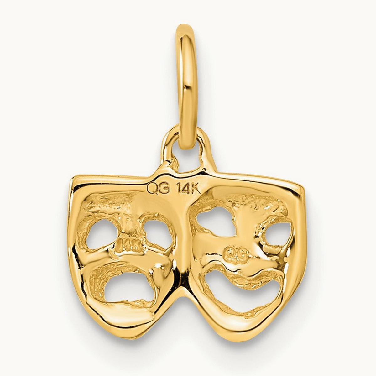 Comedy/Tragedy Charm, 14K