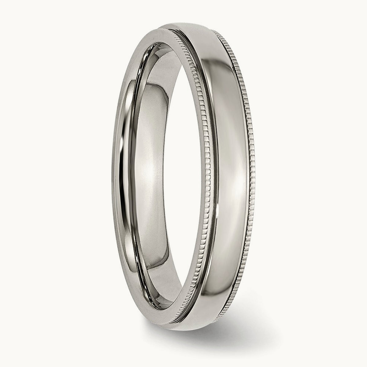 Polished Grooved and Beaded Band — photo set (2)