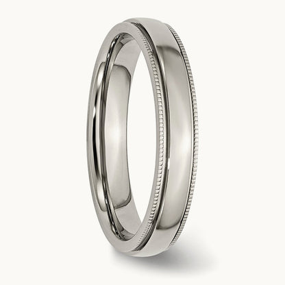 Polished Grooved and Beaded Band — photo set
