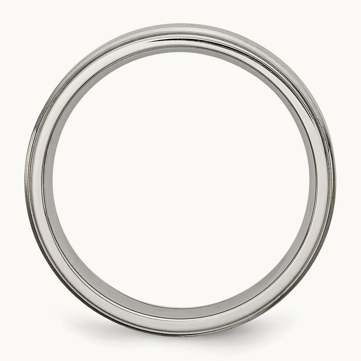 Brushed and Polished Grooved Edge Band — 6mm