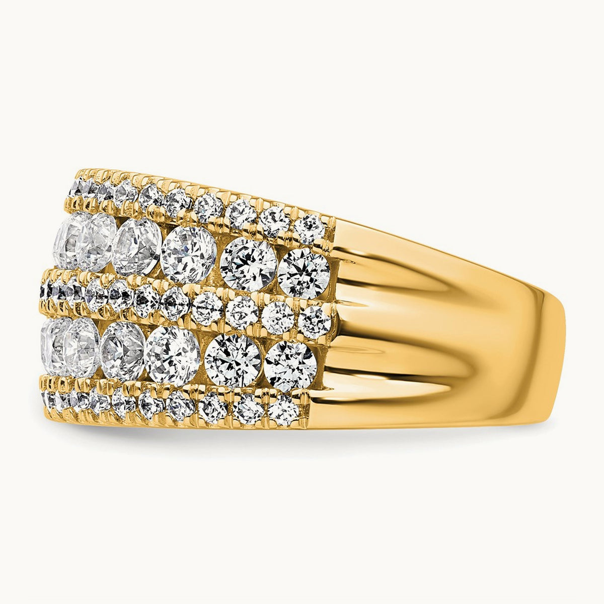 Fashion Band, 2.25 ct tw Lab-Grown Diamond — 14K Yellow Gold