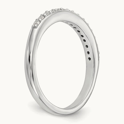 Diamond Wedding Band, 14K White Gold