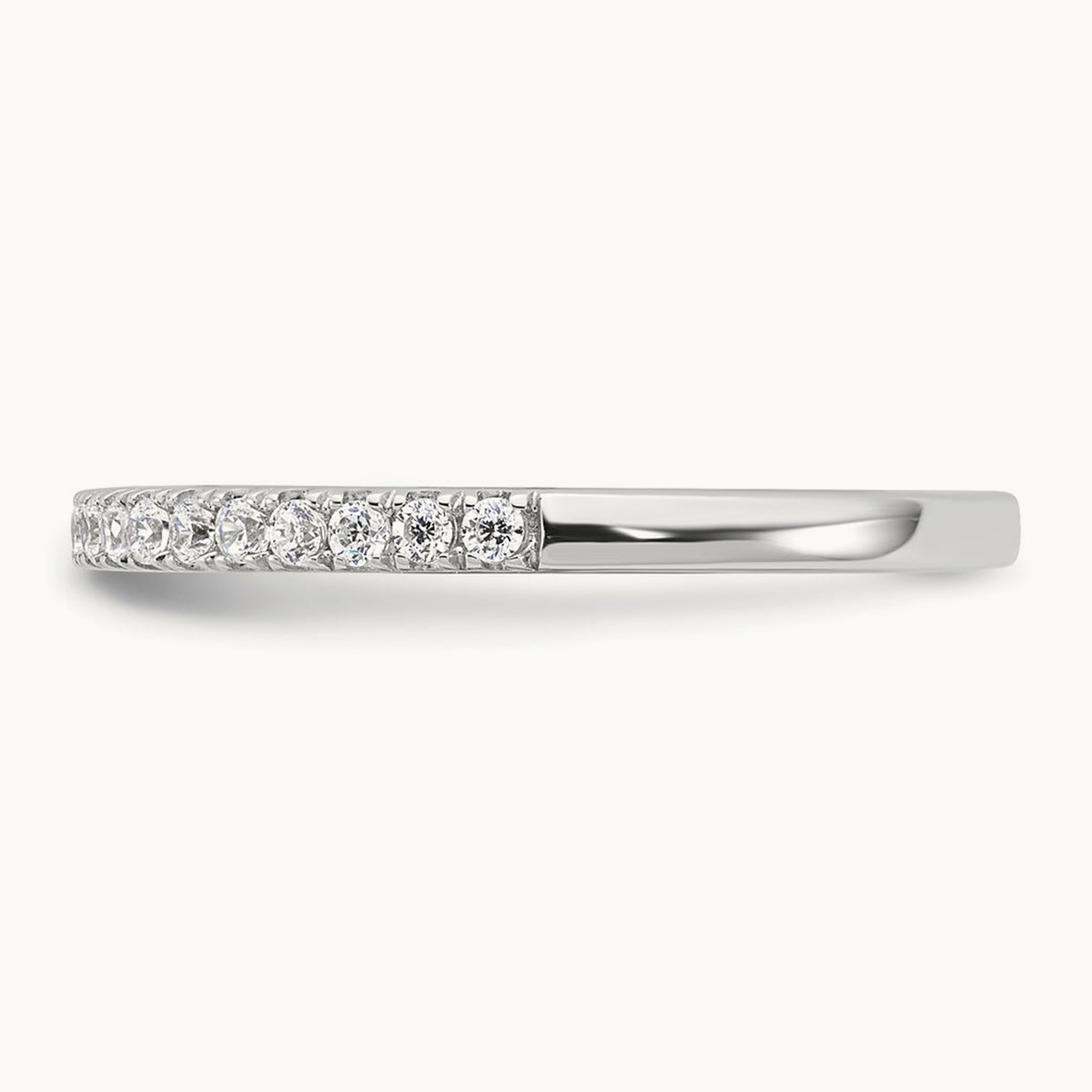 Complete Diamond Wedding Band, 14K White Gold