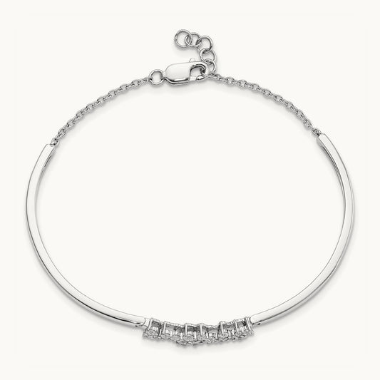 Diamond Bangle Bracelet — photo set