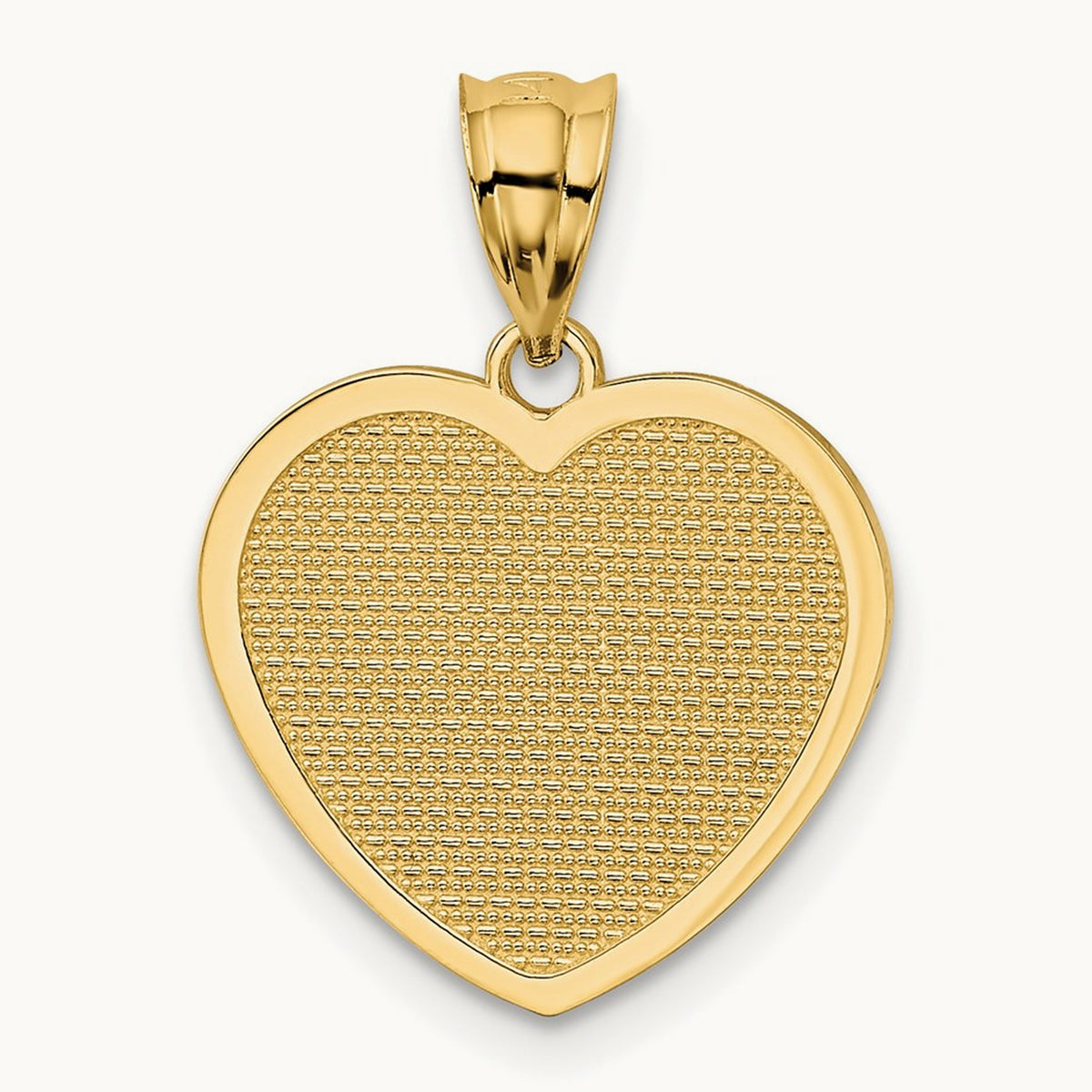 Polished Te Amo Heart Pendant, 14K