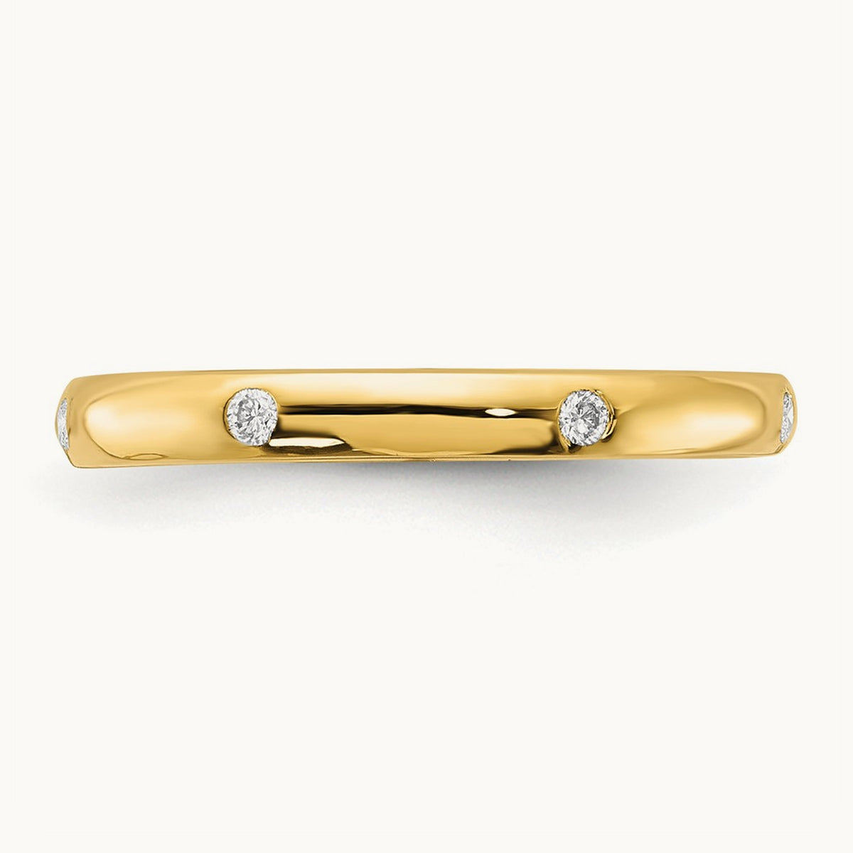 6-stone Diamond Band — 14K Yellow Gold