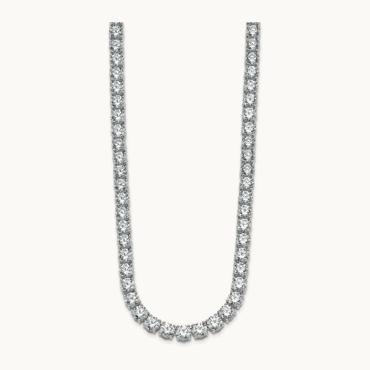 Straight Tennis Necklace, 44-58 1/3 ct Lab-Grown Diamond
