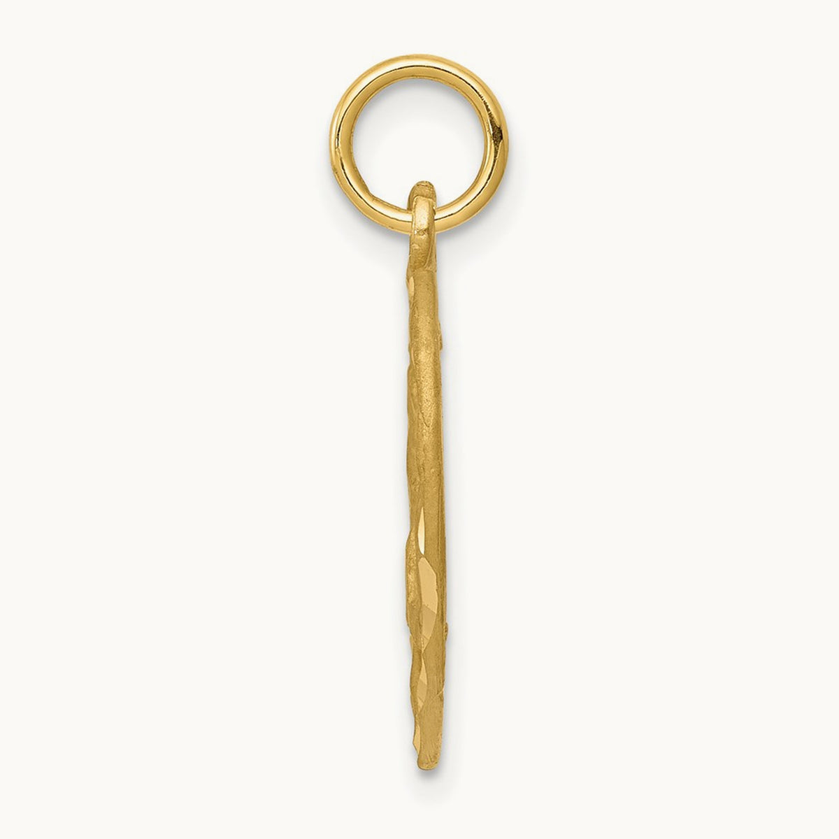 Angel in Heart Charm — 14K Yellow Gold