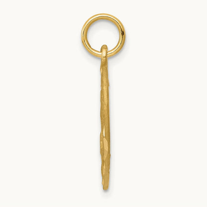 Angel in Heart Charm — 14K Yellow Gold