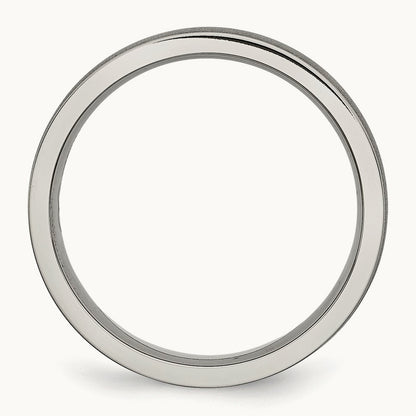 Brushed Center Ridged Edge Band — photo set