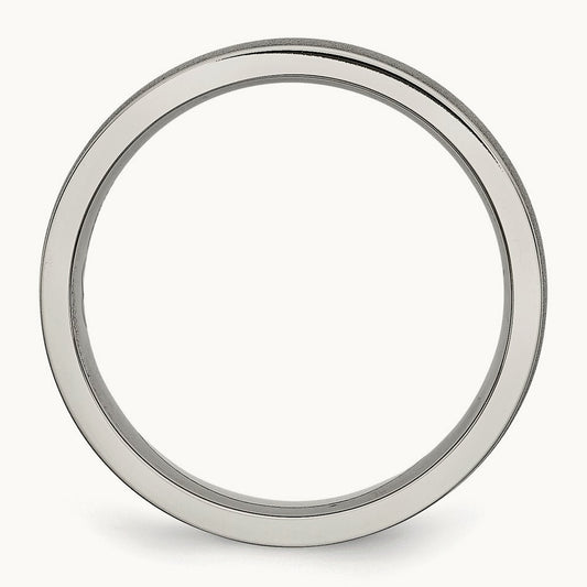 Brushed Center Ridged Edge Band — photo set