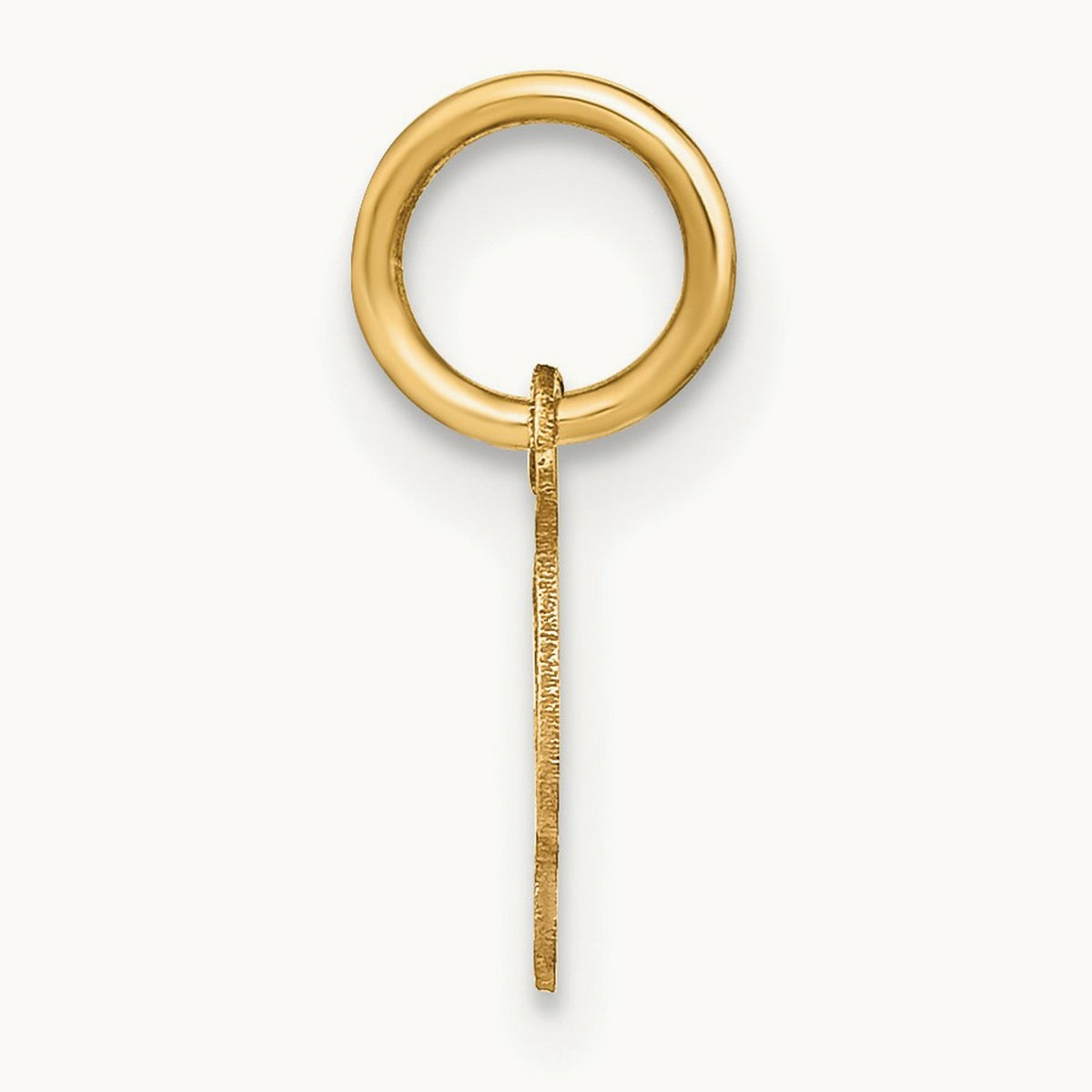 Upper case Initial Charm — 14K Yellow Gold, S