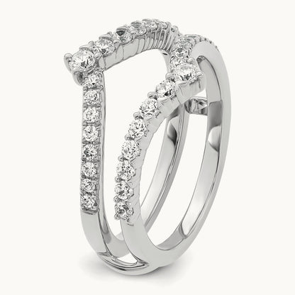 Complete Diamond Ring Guard, 14K White Gold