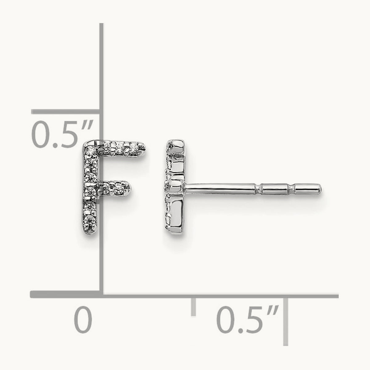 Diamond Earrings — 7mm, F