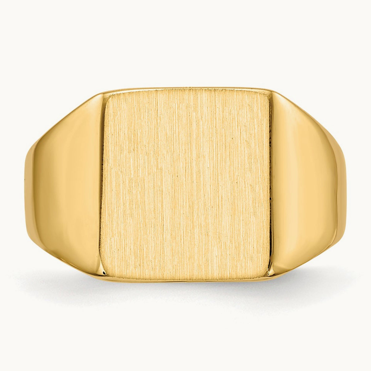 11.0x11. Closed Back Signet Ring, 5mm, 14K