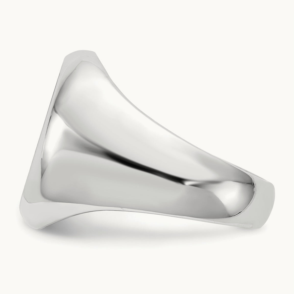 Open Back Mens Signet Ring — photo set