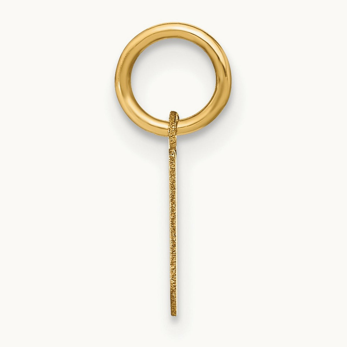 Lowercase Initial Pendant — N