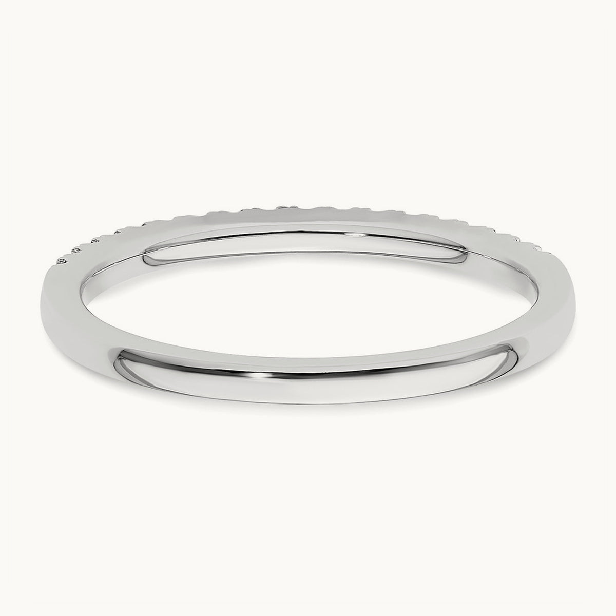 Diamond Wedding Band, 0.20 ct tw, 14K Gold — 14K White Gold