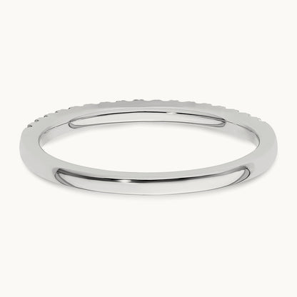 Diamond Wedding Band, 0.20 ct tw, 14K Gold — 14K White Gold