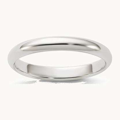 Sterling Silver 3mm Half Round Band