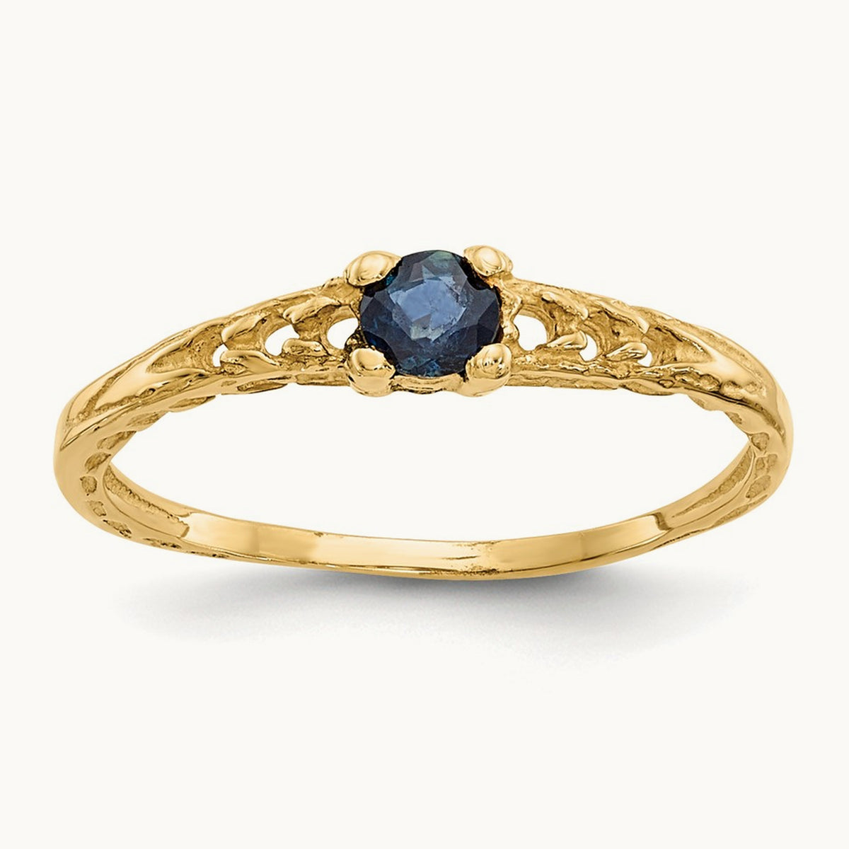 Madi K Sapphire Birthstone Baby Ring, 3mm, 14K