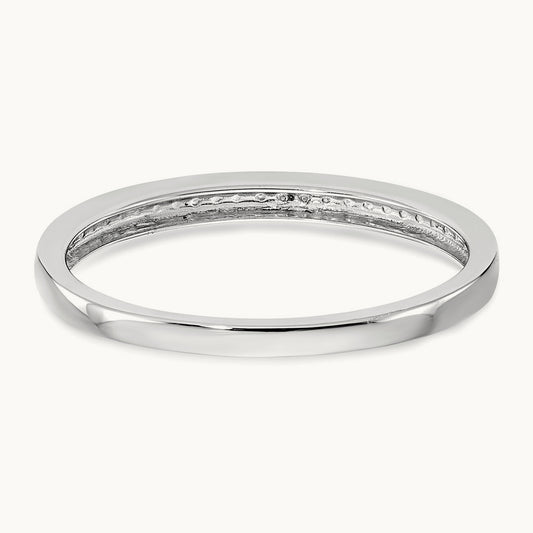 Diamond Wedding Band, 14K White Gold