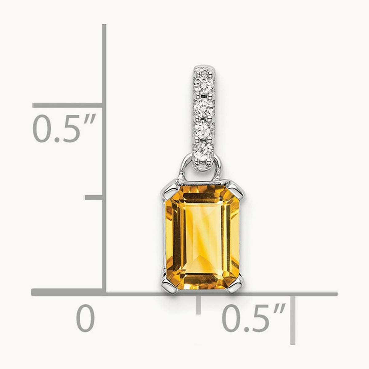 Citrine and Diamond Pendant — photo set