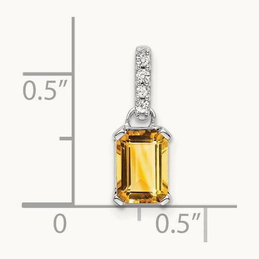 Citrine and Diamond Pendant — photo set