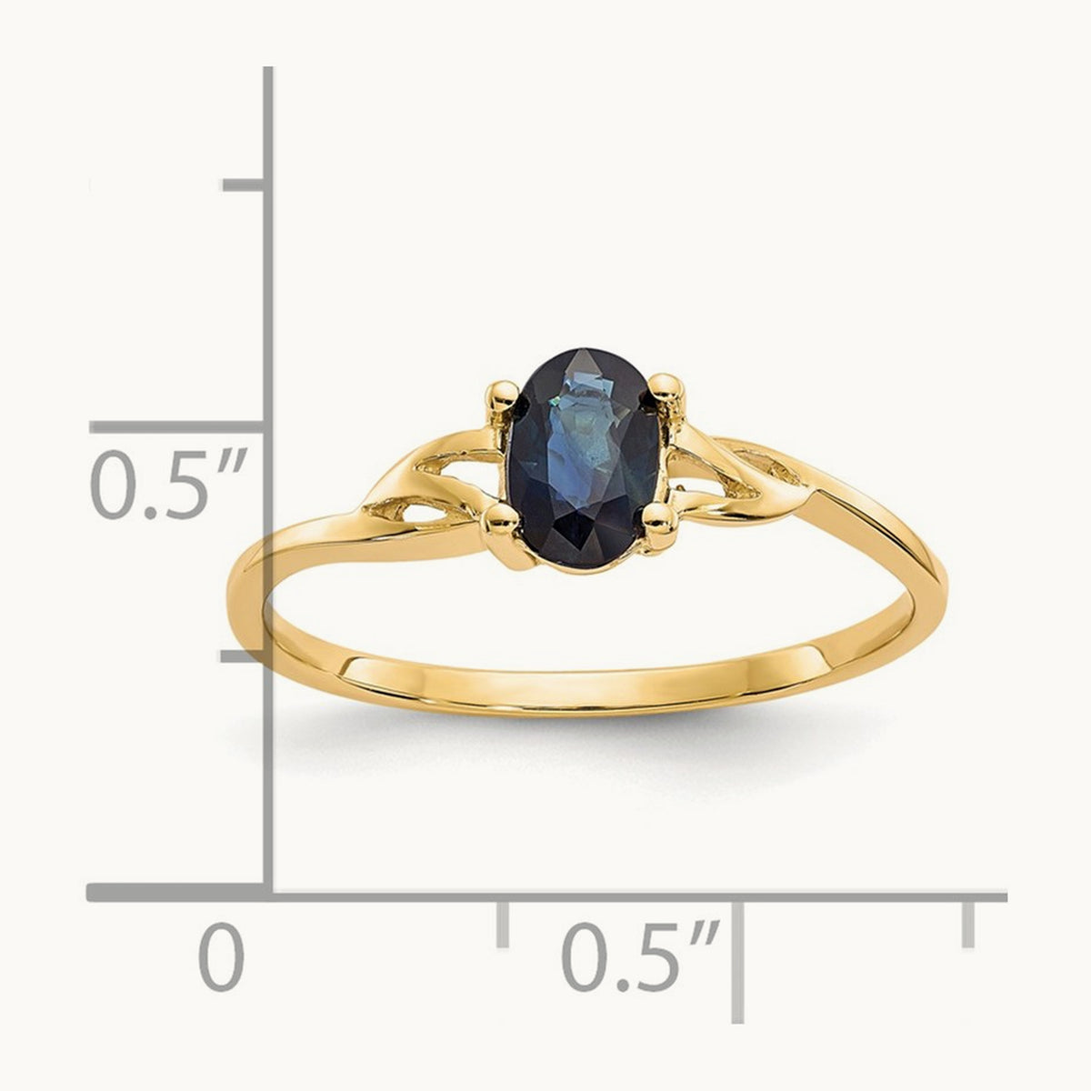 Sapphire Birthstone Ring, 14K