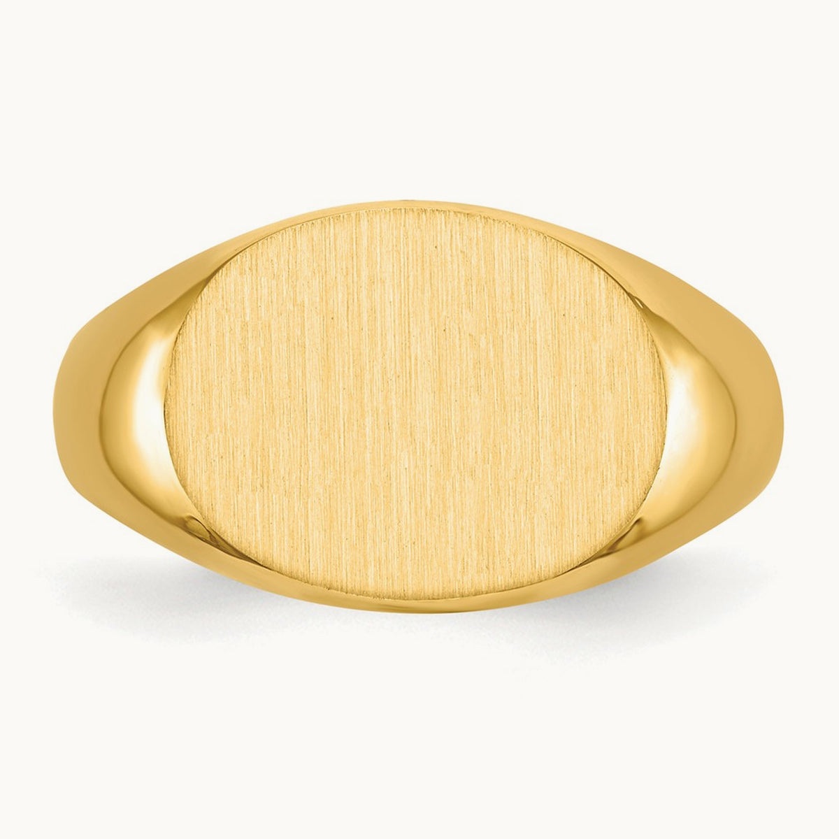 Open Back Mens Signet Ring — photo set