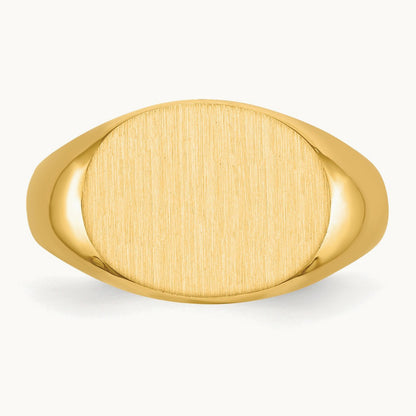 Open Back Mens Signet Ring — photo set