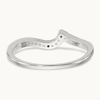 Diamond Wedding Band, 14K White Gold