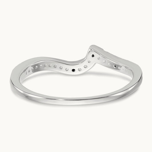 Diamond Wedding Band, 14K White Gold