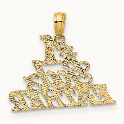 #1 GODFATHER Charm, 14K