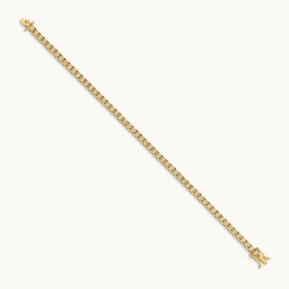 Illusion Setting Diamond Bracelet — 14K Yellow Gold