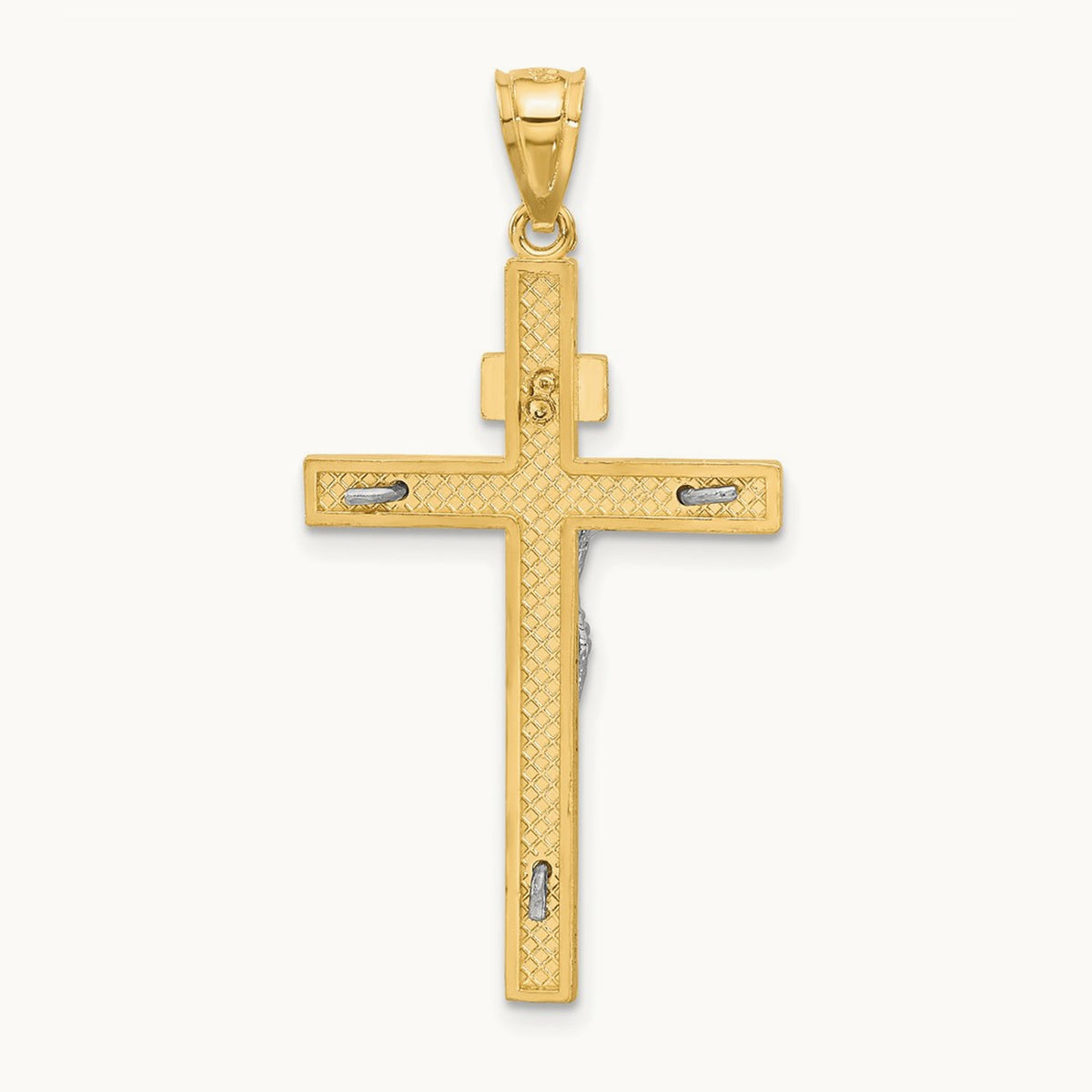 INRI Crucifix Pendant, 14K Two-tone