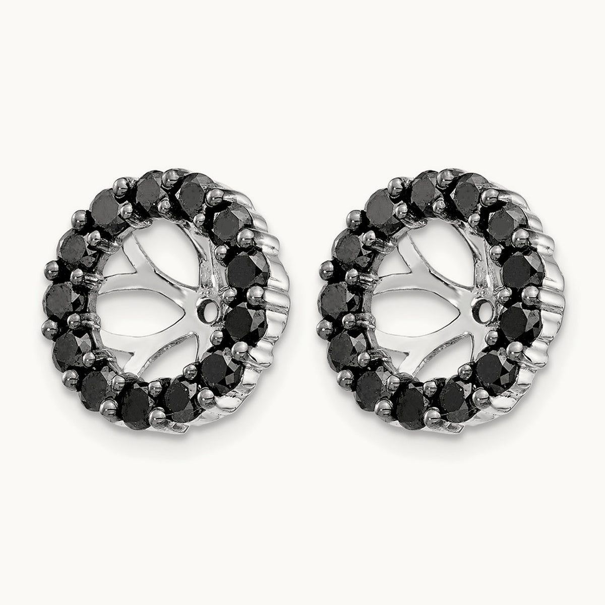 Black Diamond Earring Jackets — 11mm