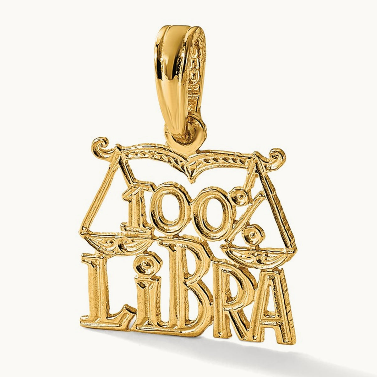 100% LIBRA Zodiac Charm, 14K