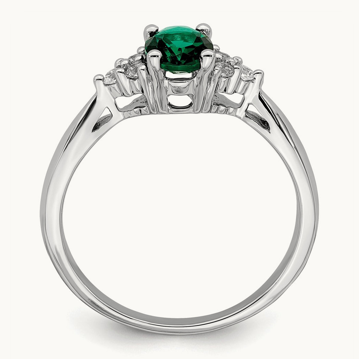 Created Emerald and Diamond Ring — photo set