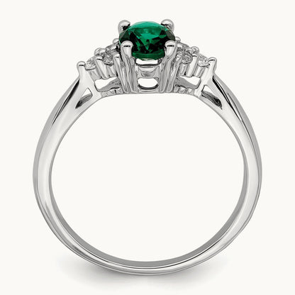 Created Emerald and Diamond Ring — photo set