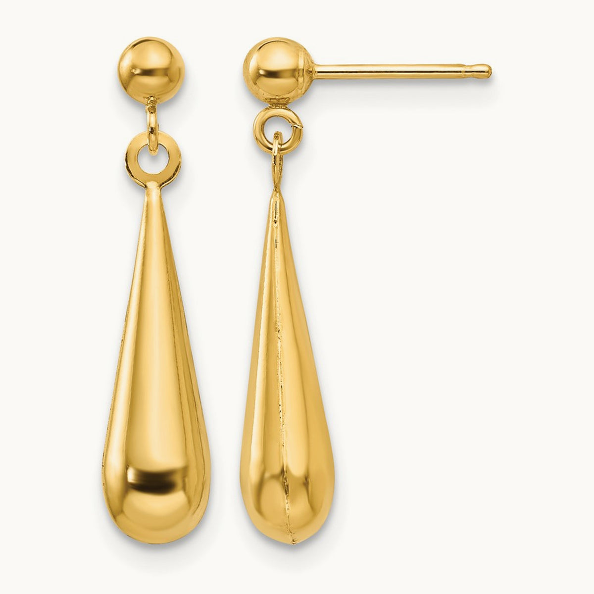 Madi K Teardrop Dangle Post Earrings, 14K