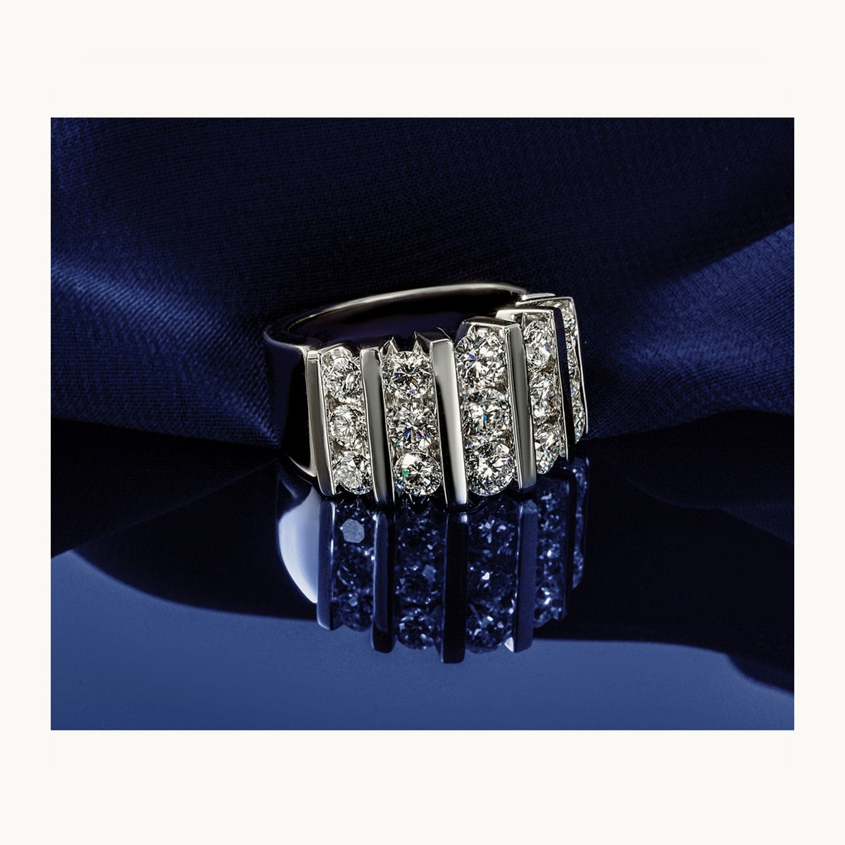 Fashion Band, 1.00-3.00 ct tw Lab-Grown Diamond — 2 ct, 14K White Gold