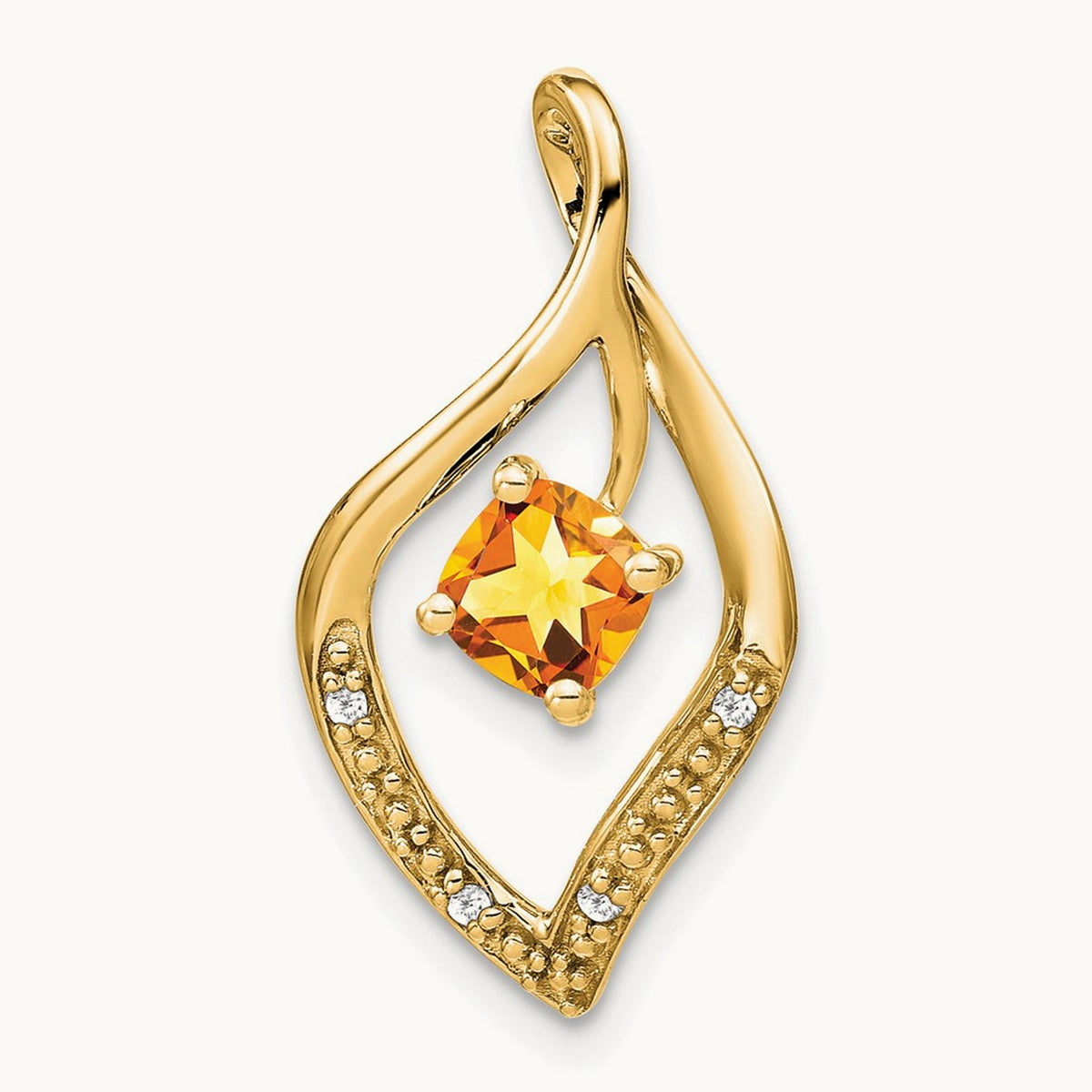 Citrine and Diamond Pendant — photo set