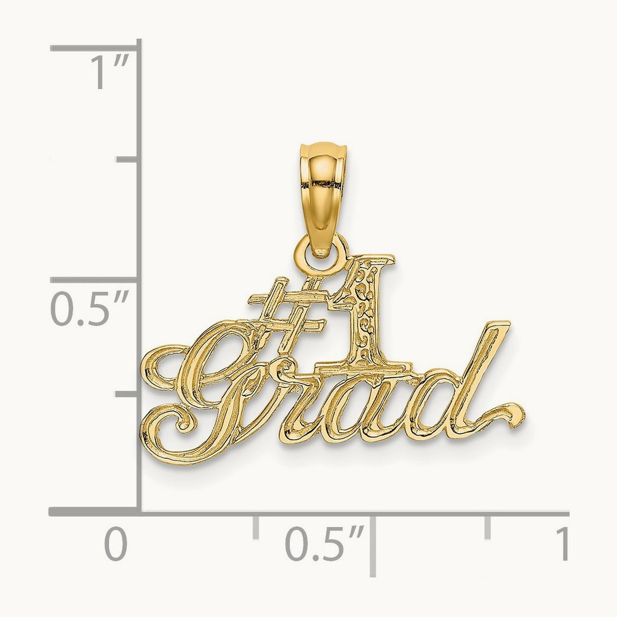 #1 GRAD Charm, 14K