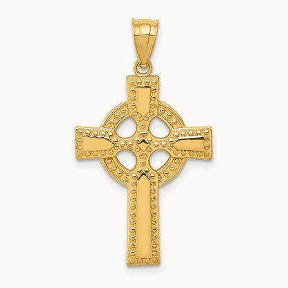 Celtic Cross Pendant, 14K